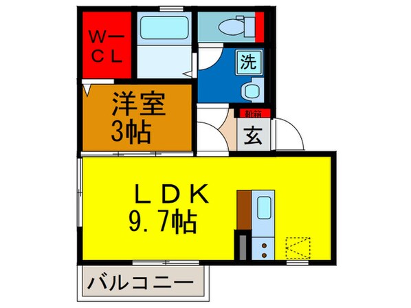 第８ウエスタンハイツの物件間取画像